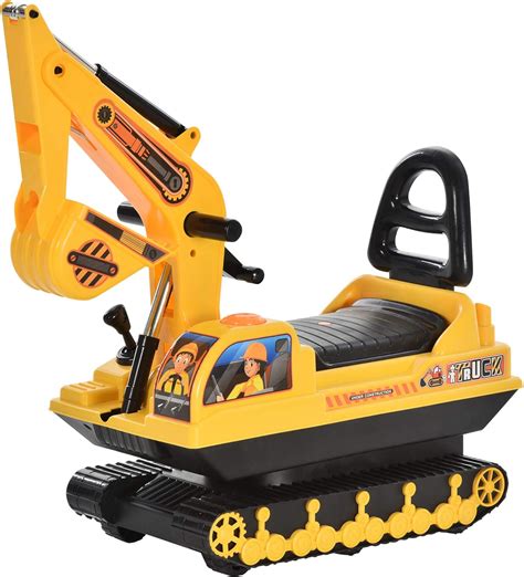 skid steer ride in for kids|kids ride on excavator digger.